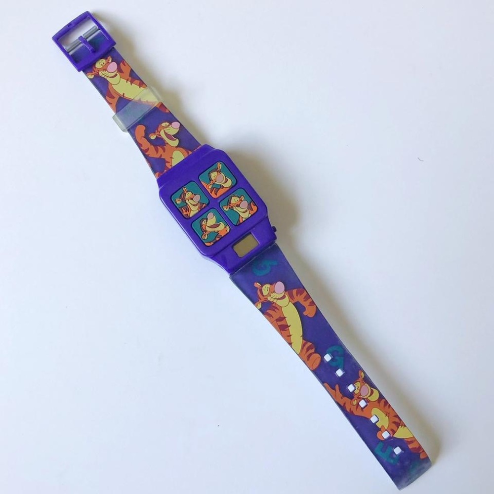 Vintage Y2k Disney Tigger Noisemaker Bracelet / Watch Gem
